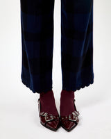 Vichy Marino Navy & Black Check Dorin Trousers