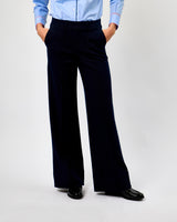 Navy Belinda Wide Leg Trousers