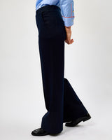 Navy Belinda Wide Leg Trousers