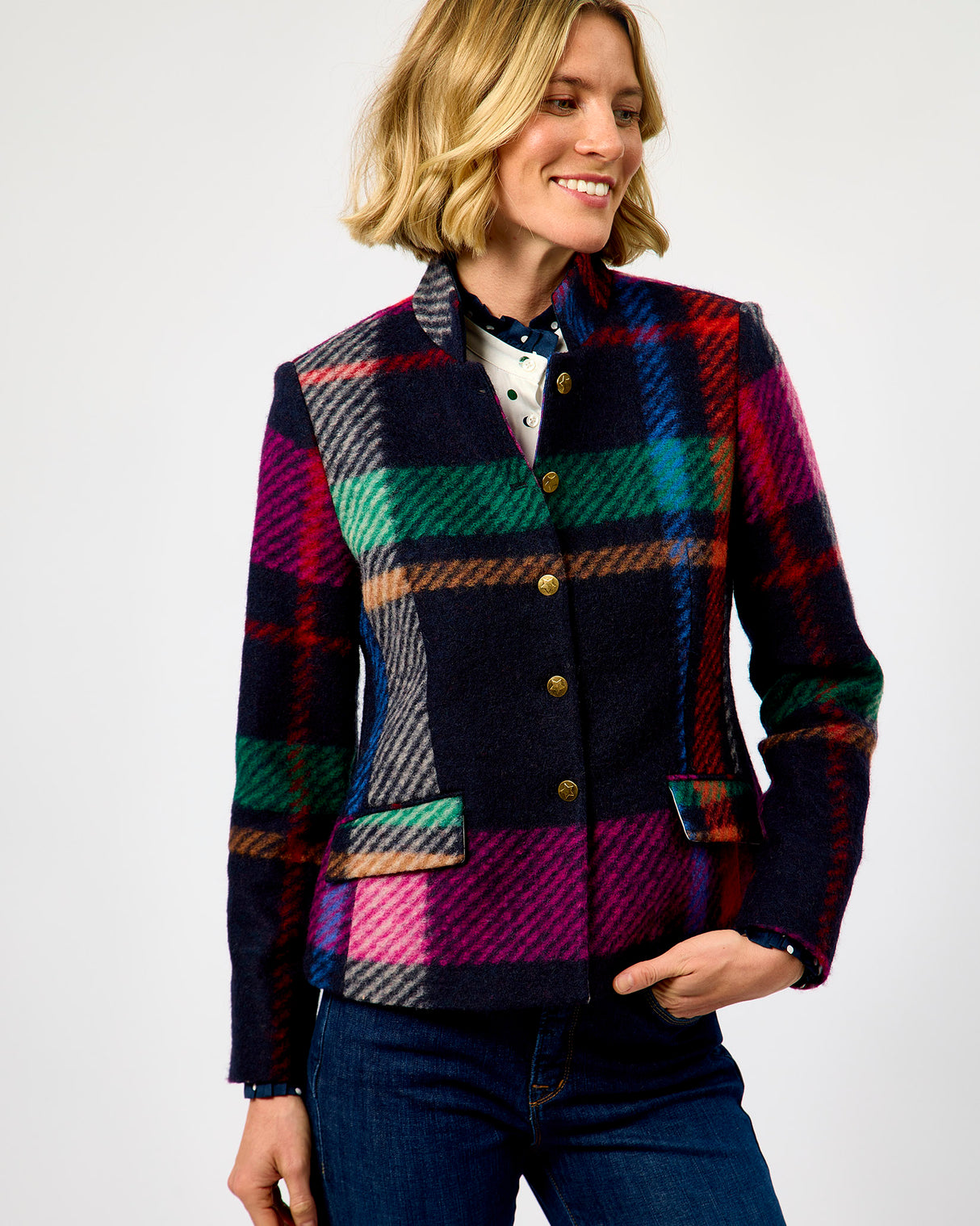 Multicolour Check Cuadro Blazer