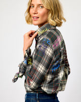 Tartan Green Grafitti Volantes Shirt