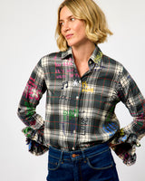Tartan Green Grafitti Volantes Shirt