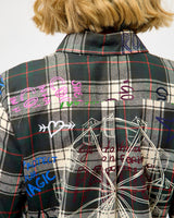 Tartan Green Grafitti Volantes Shirt