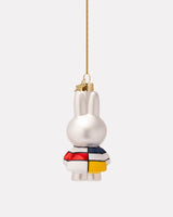Miffy in Mondrian Dress Glass Tree Ornament