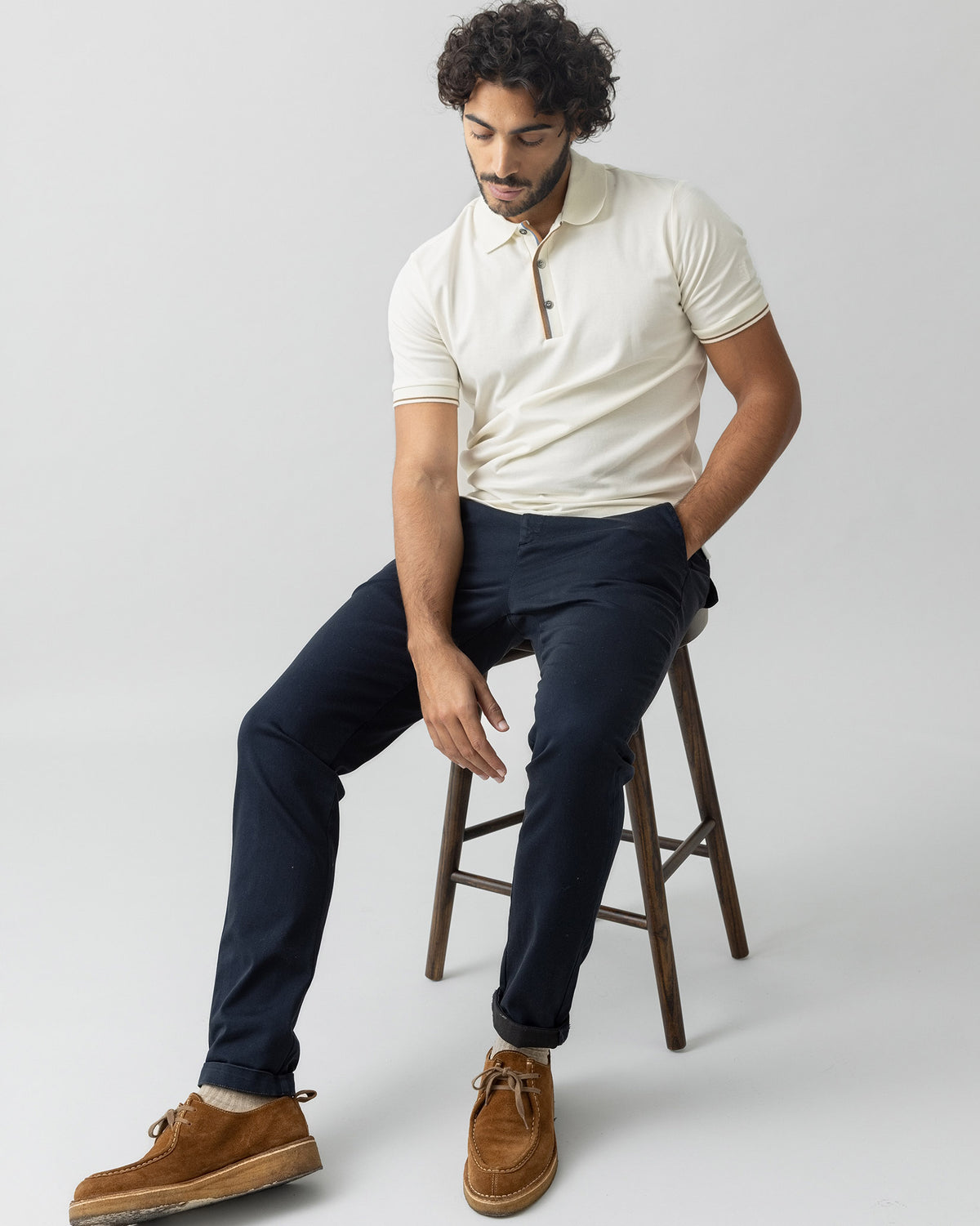 Navy Hunt Soft Trousers