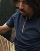 Navy Harvey Polo T-Shirt