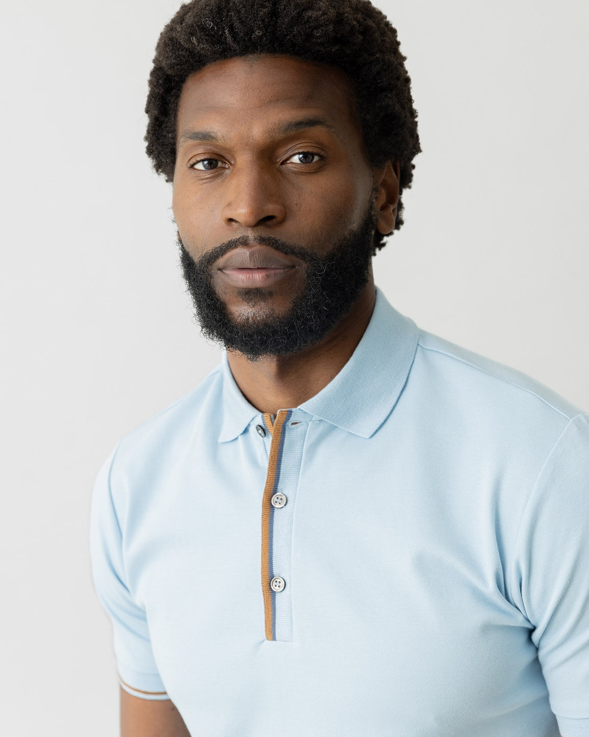 Sky Blue Harvey Polo T-Shirt