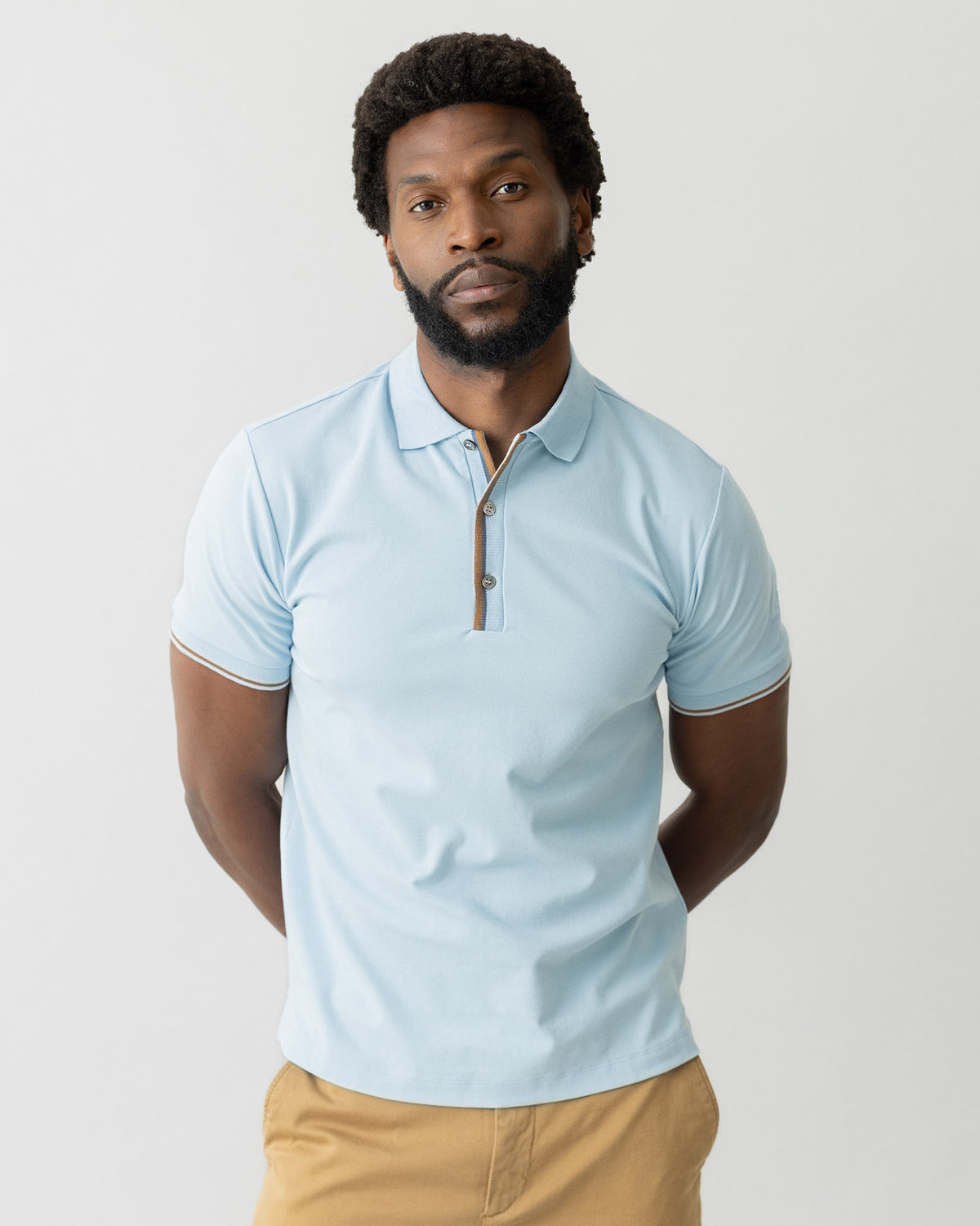 Sky Blue Harvey Polo T-Shirt