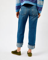 Medium Blue Vega Wide Leg Jeans