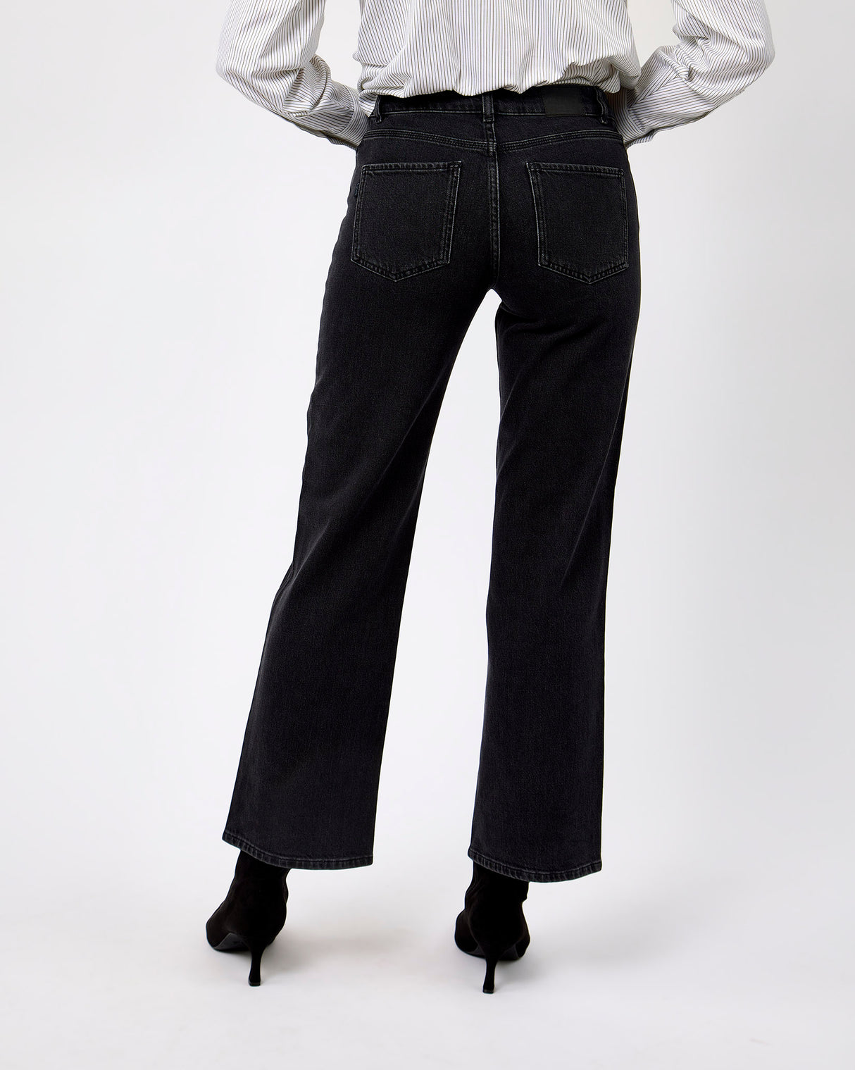 Black Vega Wide Leg Jeans