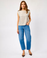 Medium Blue Anni Barrel Leg Jeans
