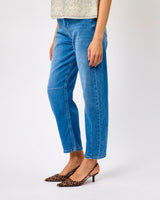 Medium Blue Anni Barrel Leg Jeans