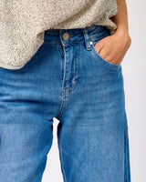 Medium Blue Anni Barrel Leg Jeans
