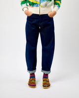 Unwashed Denim Anni Barrel Leg Jeans