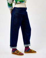 Unwashed Denim Anni Barrel Leg Jeans