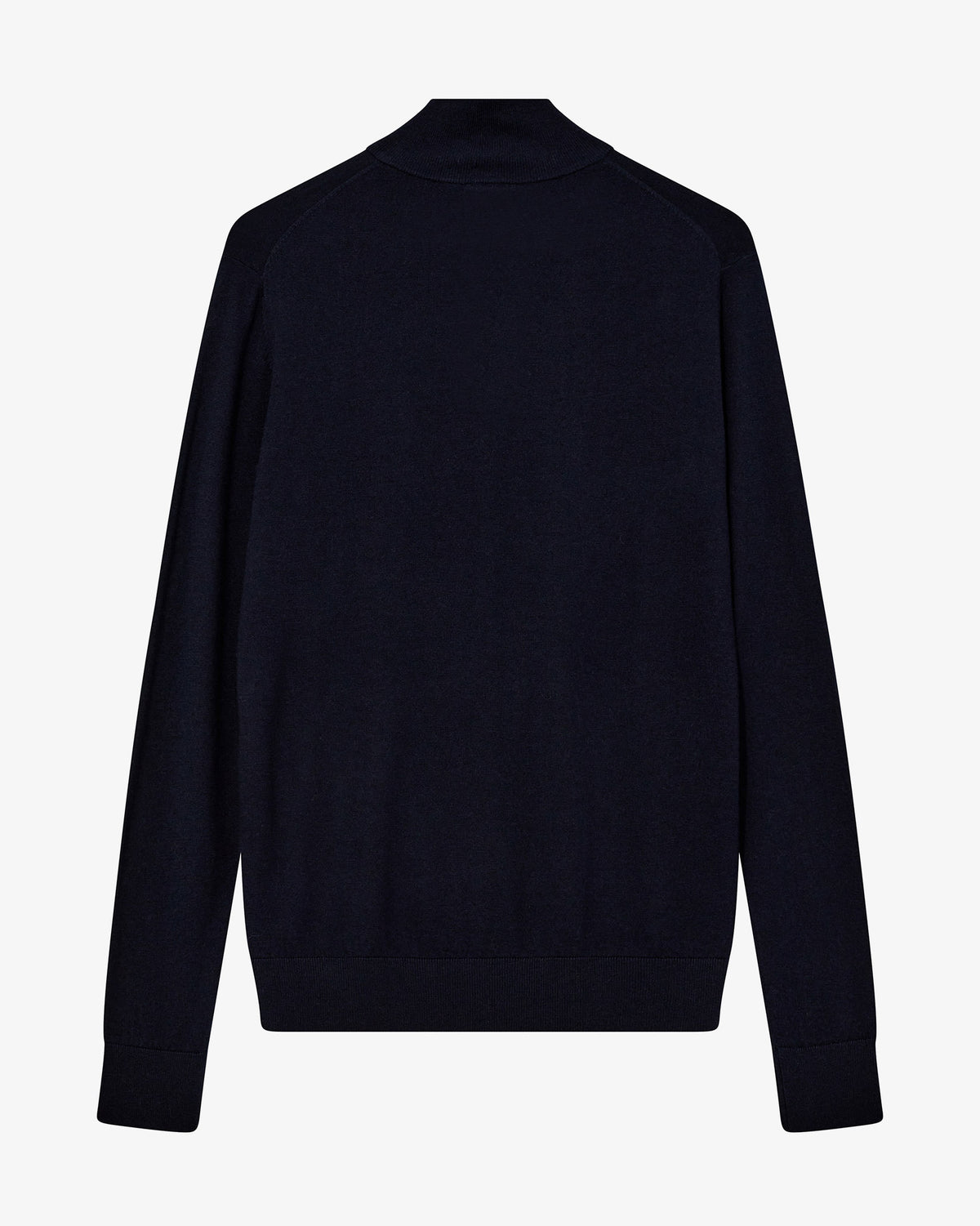 Navy Adam Knit Zip Turtle Neck Jumper
