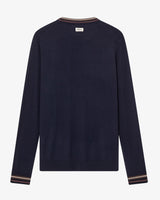 Navy Adam Crew Neck Knit Jumper