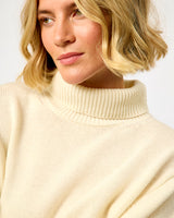Cream Alpha Turtle Neck Knit Jumper