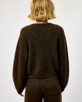 Black Olive Gabby Wrap Knit Jumper