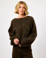 Black Olive Gabby Wrap Knit Jumper