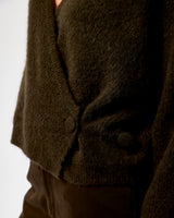 Black Olive Gabby Wrap Knit Jumper