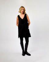 Black Soalie Structured Mesh Dress