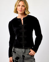 Black Jolina Velvet Blazer