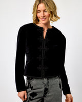 Black Jolina Velvet Blazer