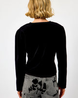 Black Jolina Velvet Blazer
