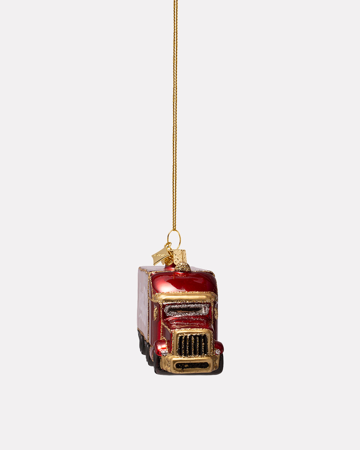 Coca-Cola Truck Glass Tree Ornament