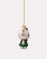 Hello Kitty in Christmas Tree Dress Glass Tree Ornament