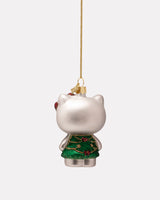 Hello Kitty in Christmas Tree Dress Glass Tree Ornament