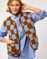 Pattern Flower Textured Sheep Wool Peptiko Vest