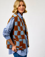 Pattern Flower Textured Sheep Wool Peptiko Vest