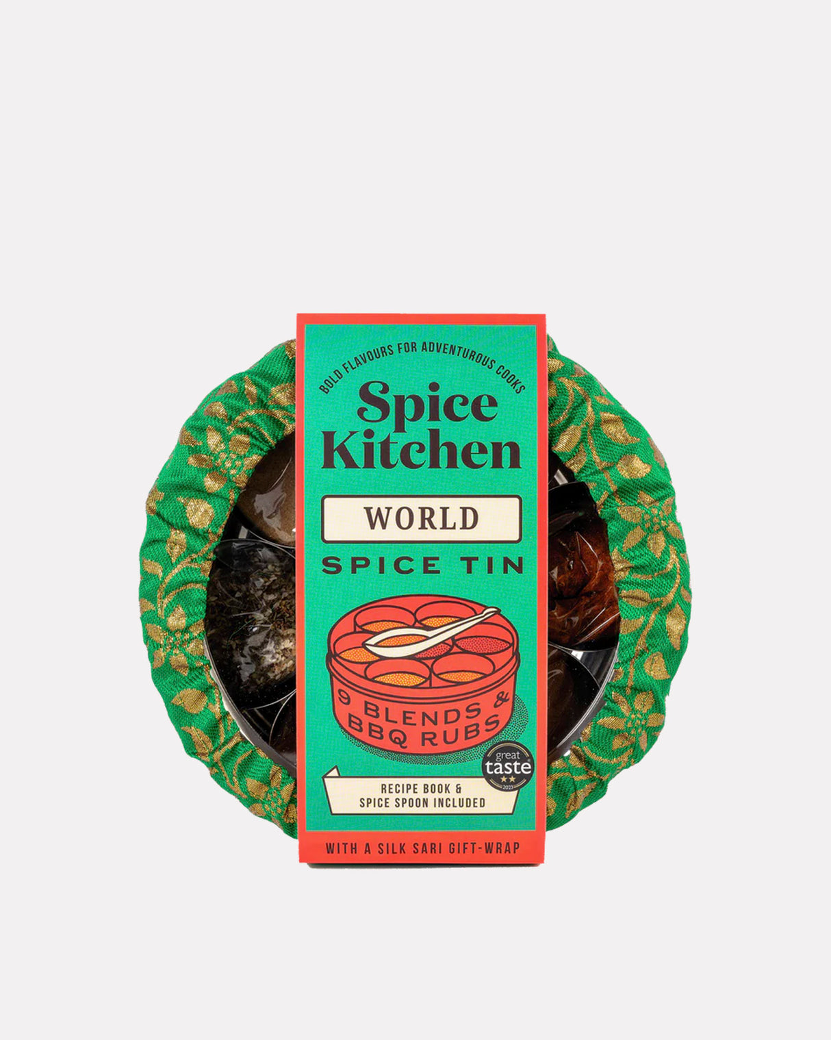 Spice Kitchen Sari Wrapped World Spice Tin
