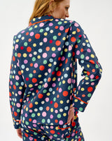 Navy Spots Cotton Pyjama Set