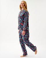 Navy Spots Cotton Pyjama Set