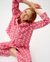 Pink Wave Cotton Pyjama Set