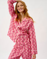 Pink Wave Cotton Pyjama Set