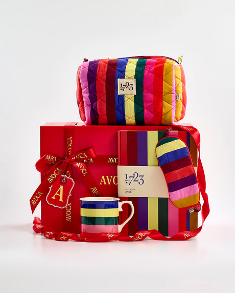 Stars Align Hamper in Multicolour Stripes