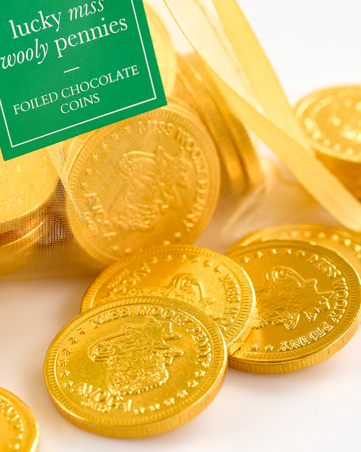 Avoca Lucky Miss Wooly Pennies Chocolate Coins Bag