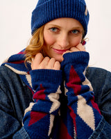 Regatta, Bordeaux & Linen Ayrshire Argyle Lambswool Wrist Warmers