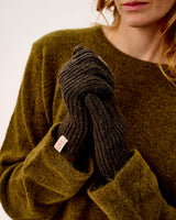 Cocoa & Vole Lambswool Ribbed Gloves