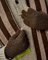 Cocoa & Vole Lambswool Ribbed Gloves