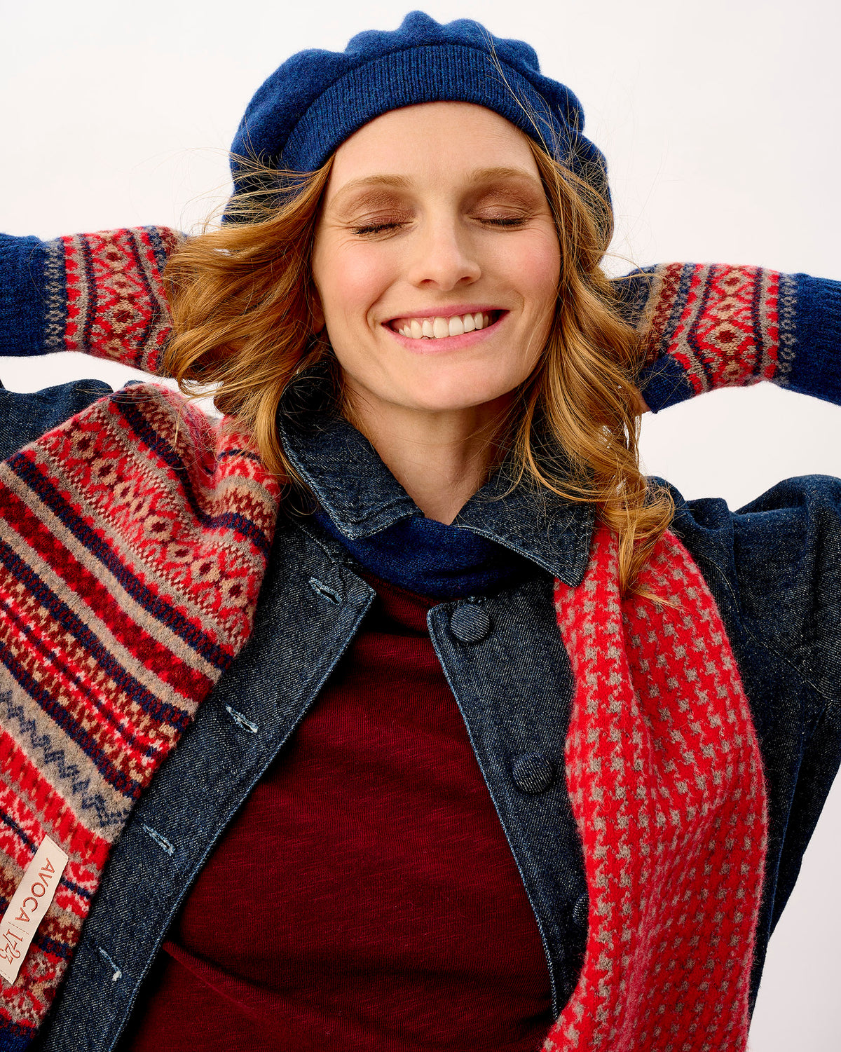 Regatta Fair Isle Lambswool Fingerless Gloves