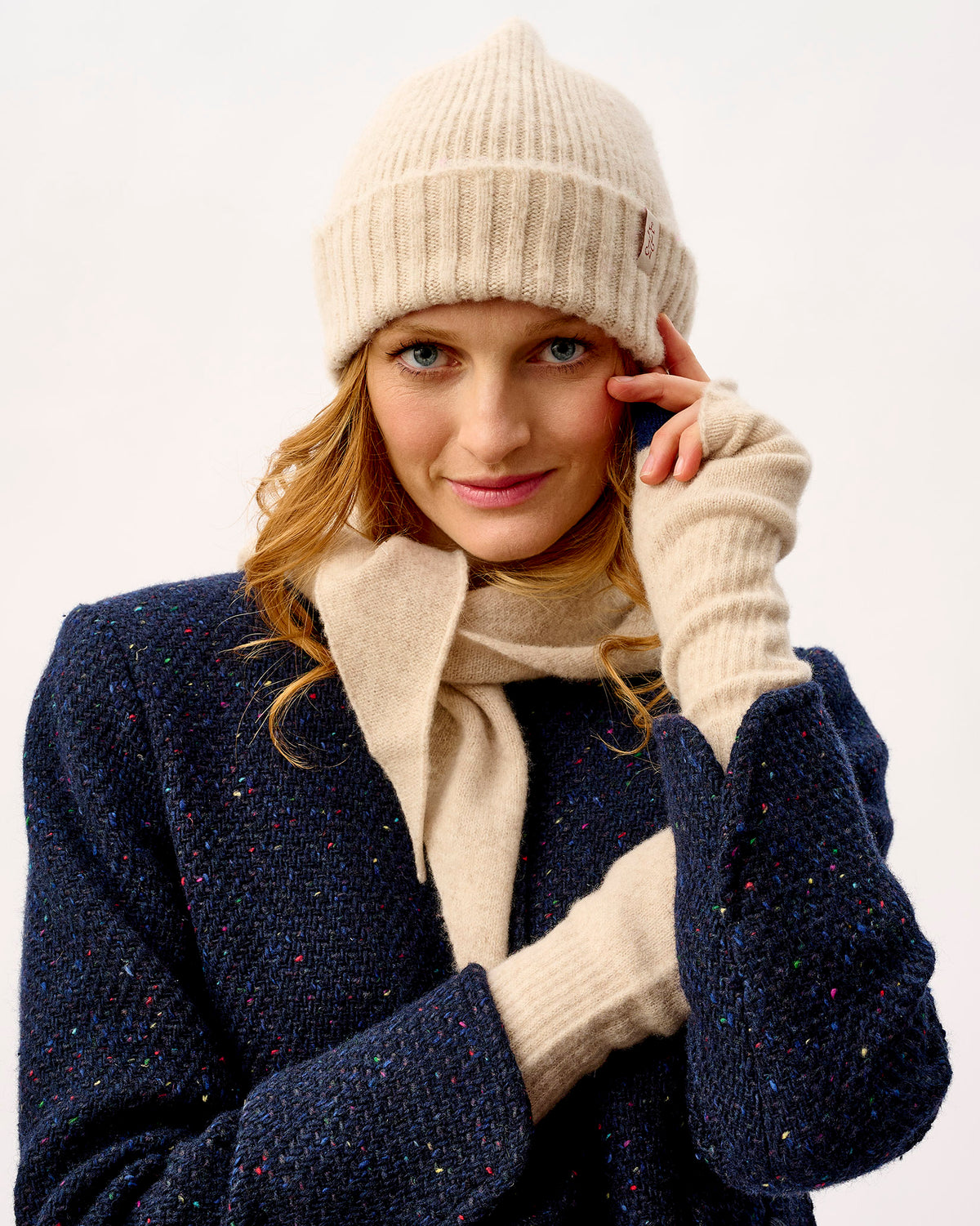 Linen Rona Brushed Lambswool Hat