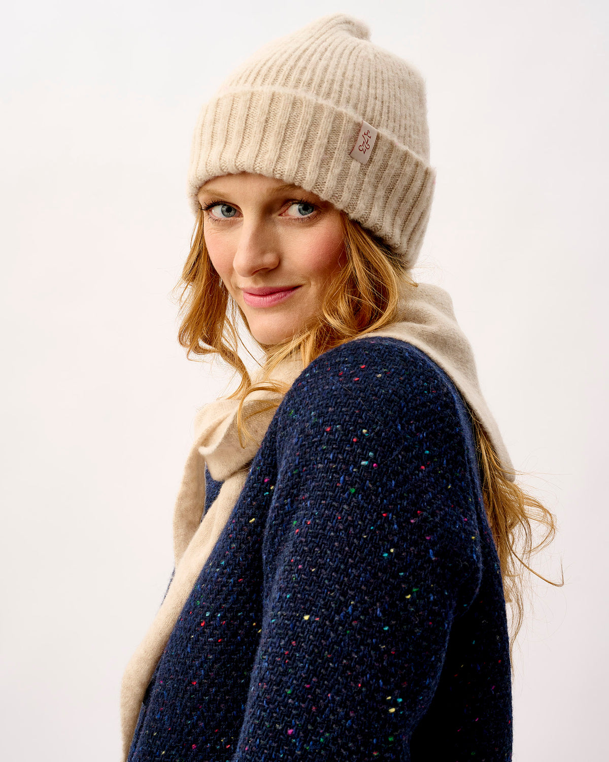 Linen Rona Brushed Lambswool Hat