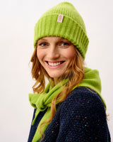 Lime Rona Brushed Lambswool Hat