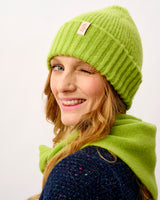 Lime Rona Brushed Lambswool Hat