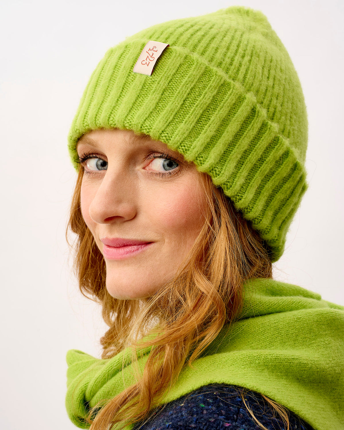 Lime Rona Brushed Lambswool Hat